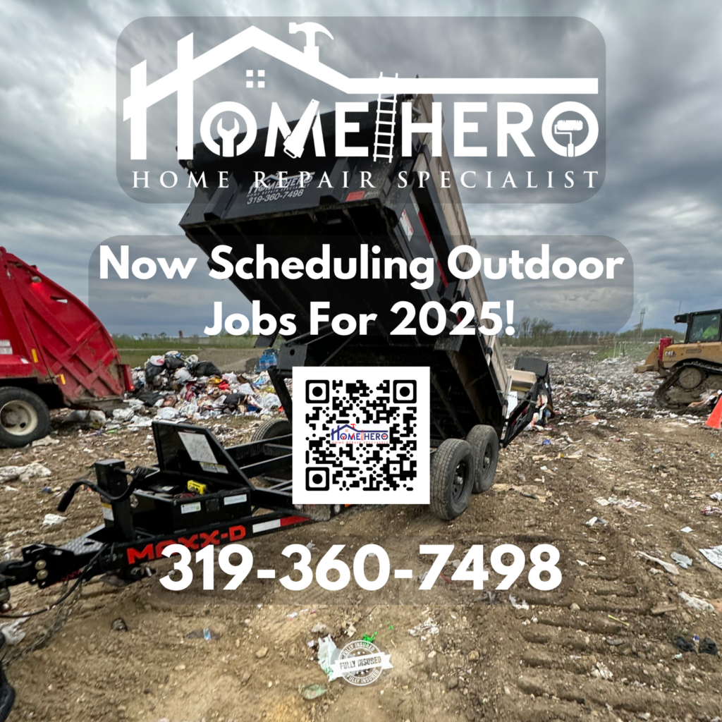 Home Hero junk & debris hauling in cedar rapids, iowa project work