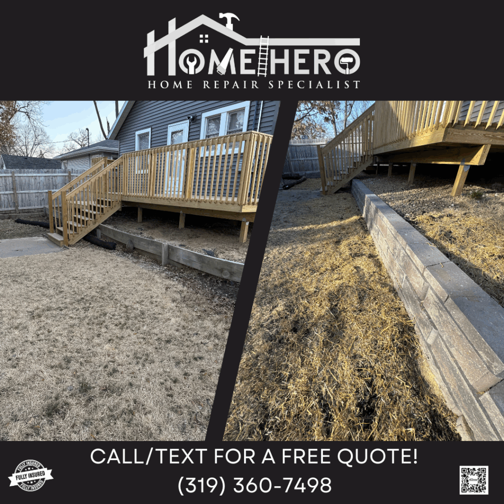 Home Hero property service project in the Cedar Rapids area