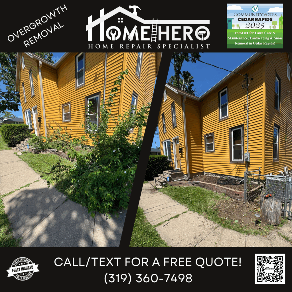 Home Hero property improvement work in the Cedar Rapids area