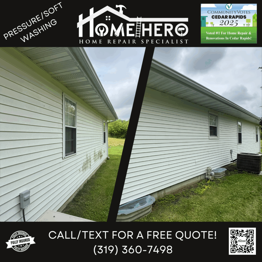 Home Hero property service project in the Cedar Rapids area