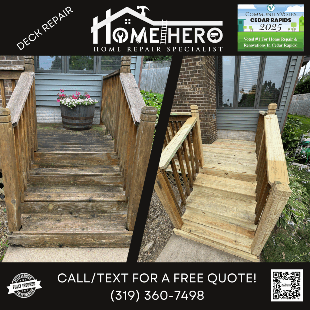 Home Hero handyman services in cedar rapids, iowa project work